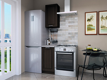 Прямая кухня Прага-22 Венге Премиум Прямая кухня Прага-22 Венге Премиум